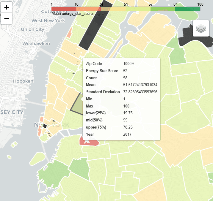 Map display interface