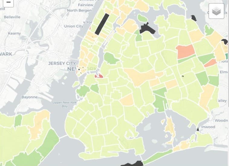 Map display interface